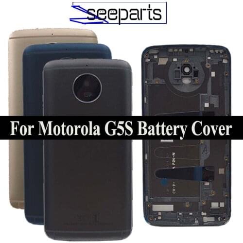 New Back Battery Cover Housing For Motorola Moto G5S XT1793 XT1794 XT1795 XT1792 Rear cover Battery Cover Free Shipping