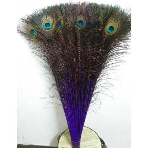 New! wholesale 50 pcs / lot high-quality Naturally peacock feathers, 70-80cm / 28-32 "DIY jewelry decoration