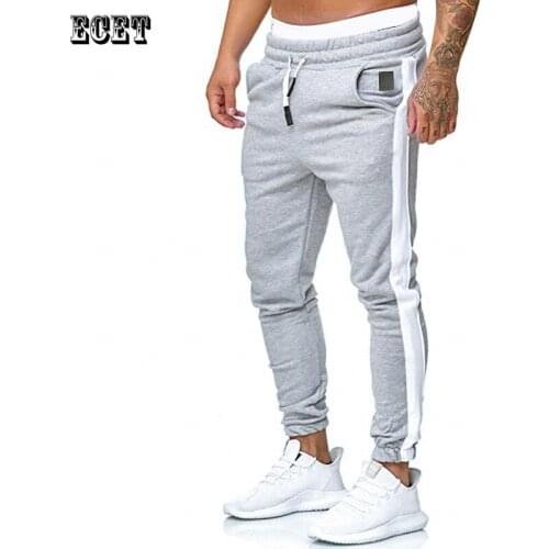 New casual mens trousers joggers streetwear mens clothing fashion casual pants slim pants fitness sweatpants
