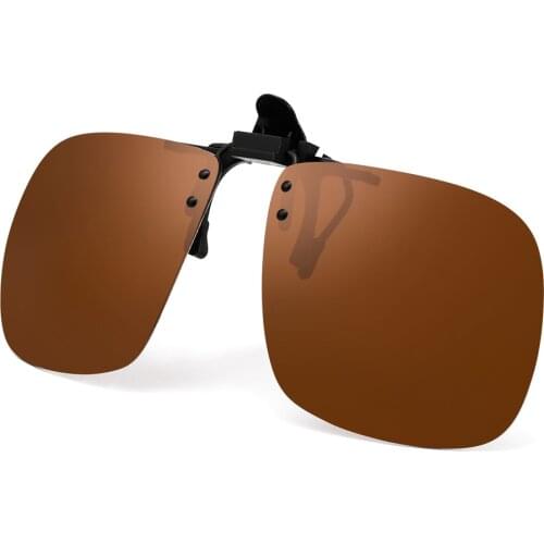 Square Polarized Clip On Sunglasses Fashion Pilot Women Men Filp up Sunglasses UV400