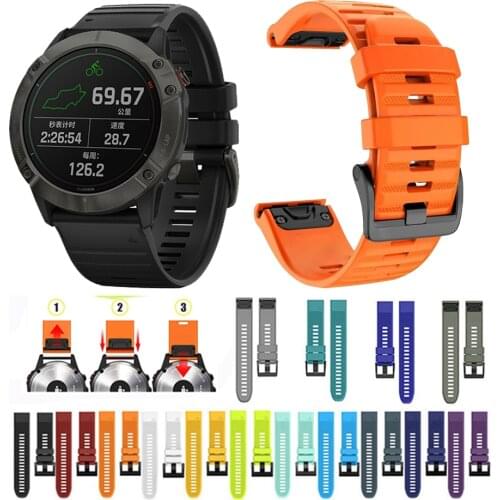 Watchband For Garmin Fenix 5 Plus 6 Pro Bracelet Forerunner 935 945 Sport Strap Band For Garmin MARQ Instinct Quick Fit Band