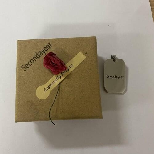 Secondayear Personalized Pendant Fashion Engraved Name Stainless Steel Jewelry Gift for Women