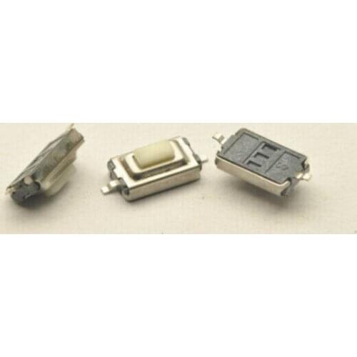 Tact Switch 3*6*2.5MM 2pin SMD long-life white/red head Micro Switch button switch microswitch Vertical for MP3 MP4