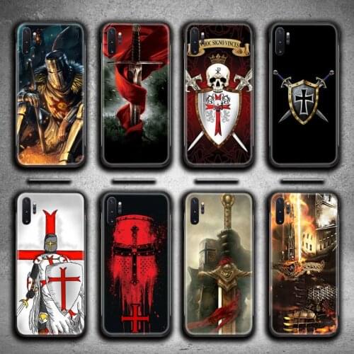 Templar Knight Phone Case For Samsung Galaxy Note20 ultra 7 8 9 10 Plus lite J7 J8 Plus 2018 Prime M21