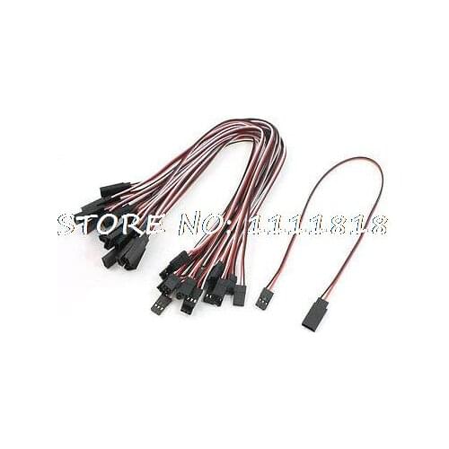 11.8" Long Female to Male 3P RC Servo Extension Wire 20 PCS for RC Helicopter