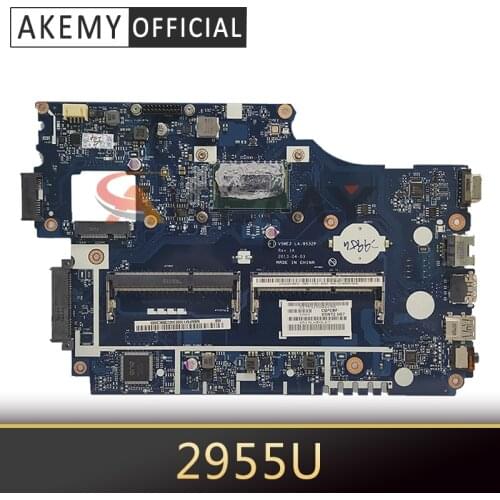 Akemy Laptop motherboard For ACER Aspire E1-532 Celeron 2955U Mainboard NBMFM1100 LA-9532P SR1DU DDR3