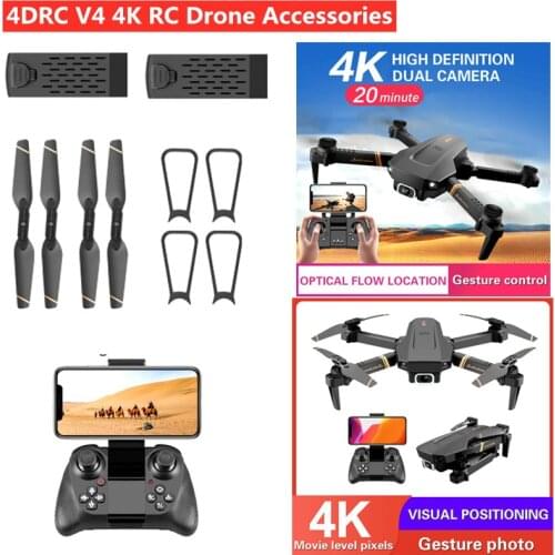 4DRC V4 V-4 5G 4K RC Drone Spare Parts 3.7V 1500MAH Battery For 4DRC V4 V-4 RC Drone Accessories V4 Propeller V4 Controller USB