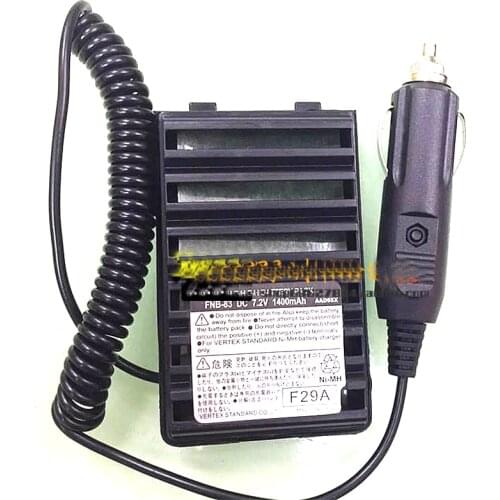 FNB-83 FNB83 Car Charger 7.2V 1400mAh Battery Eliminator Adapter for Yaesu VX418 VX277 VX160 VX-168 VX168 FT60R FT-60R Radio