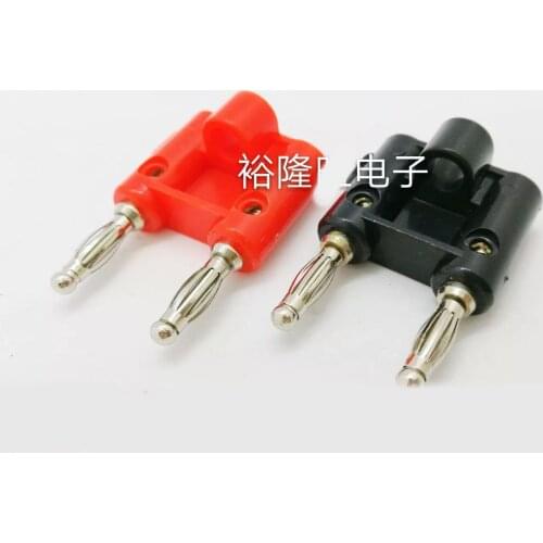 Smonisia 200pcs/lot 4mm Double Banana Jack Lantern Speaker Instrument Signal Terminal Socket Two-in-one Connector