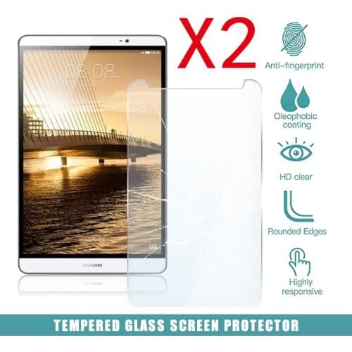 2Pcs Tablet Tempered Glass Screen Protector Cover for Huawei MediaPad M2 7.0 HD Eye Protection Anti-Fingerprint Tempered Film