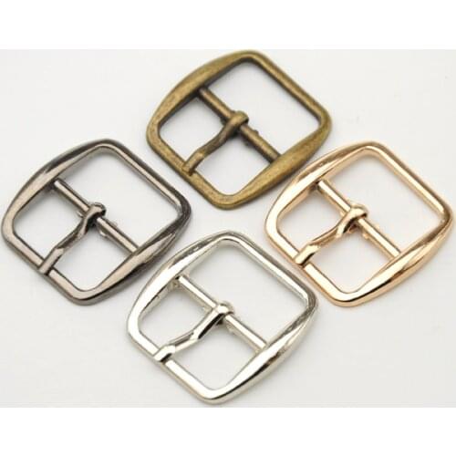 20pcs Metal Buckle hook buckle clip 20mm small metal shoe buckle with pin high polished buckle shiny silver nickle BK-015