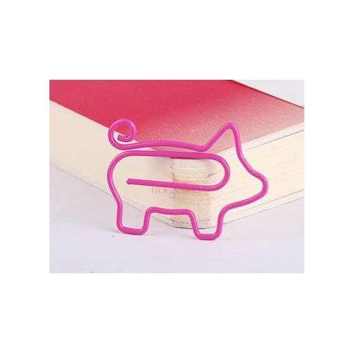 20pcs Pink Pig Paper Clip Cartoon Paper Clip Special Paper Clip Color Paper Clip Paper Clip