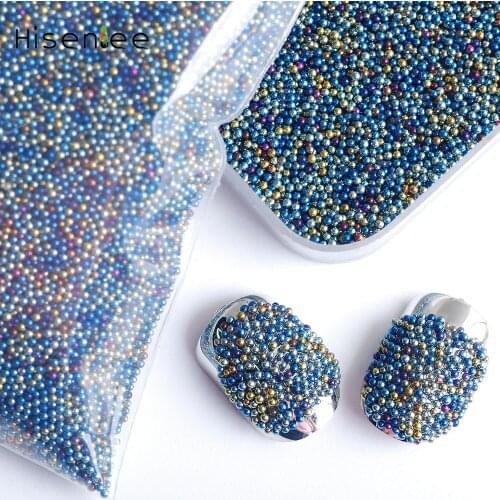 3D Electroplated Caviar Microbeads Crystal 50g/bag Nail/Beauty lip Decoration Model Catwalk Design Supplies DIY Nail Accessories