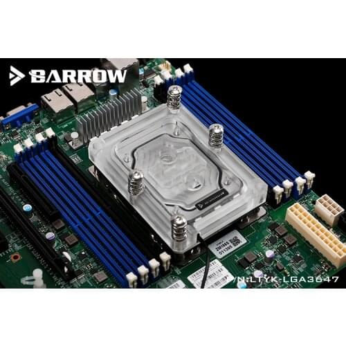 Barrow LTYK-LGA3647, For Intel Lga3647 Skylake-E CPU Water Cooling Block cpu watercooling support rgb
