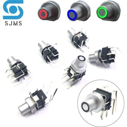 Free Shipping Original New Clubfoot With Light Side Press Key Switch PB6156RSL-1-102 DIP Motherboard With Light LED Touch Switch