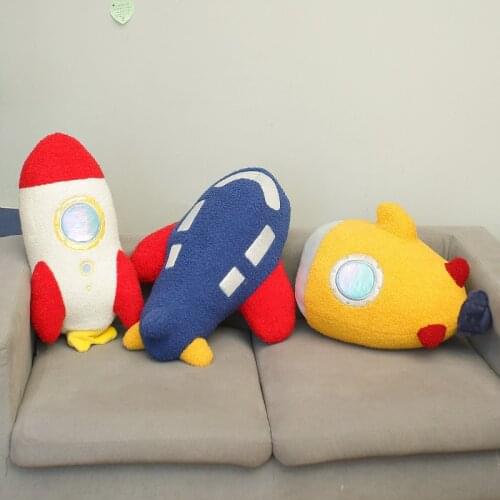 Decorative Sofa Cushion Childrens Room Decoration Pillow Boy Gift Space Theme Rocket Planet Pillow Cojines
