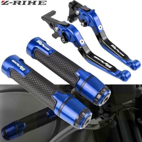 For SUZUKI SV650 SV650S SV 650 1999-2012 Motorcycle Accessories Extendable Brake Clutch Levers and Handlebar Hand Grips ends