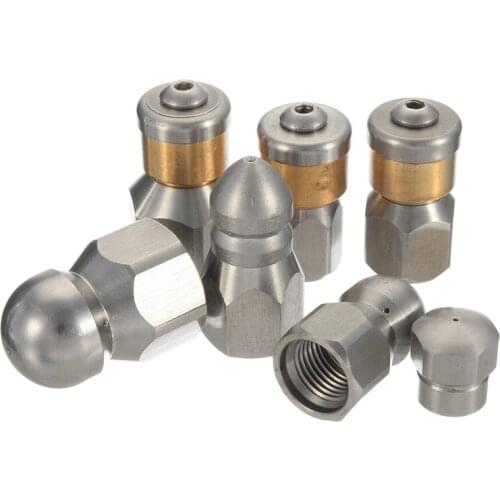G3/8" G1/8" G1/4" G1/8" Pressure Drain Hose Tap Spray Nozzle 4000 PSI Car & Home Pipe Clean Machine Sewer Jetter Rotary Nozzle