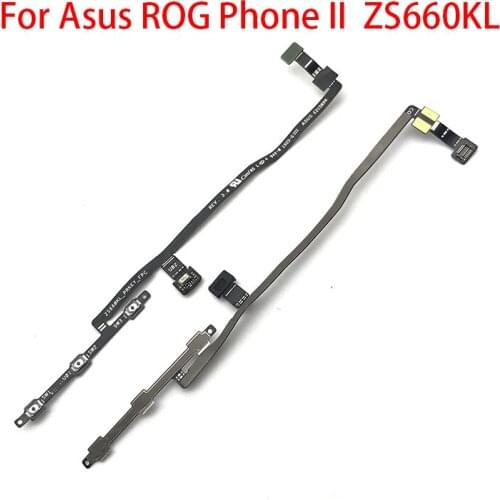 5Pcs/lot Power On Off Volume Side Button Key Flex Cable Replacement Parts For ASUS ROG Phone II ZS660KL 2019