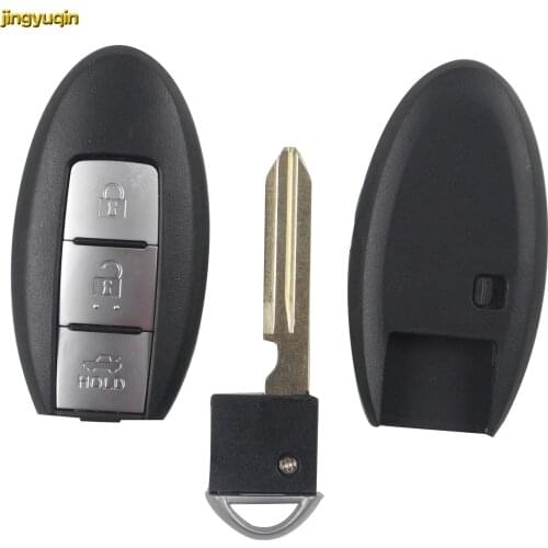 Jingyuqin 3 Buttons for Nissan Teana Keyless Entry Car Key Keyless Remote Smart Key Shell Cover Case Fob Styling