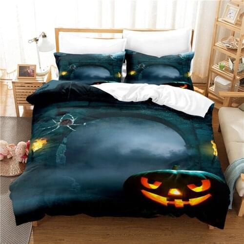 Halloween Bedding Set For Bedroom Soft Bedspreads For Bed Home Comefortable Duvet Cover Quilt Cover And Pillowcase