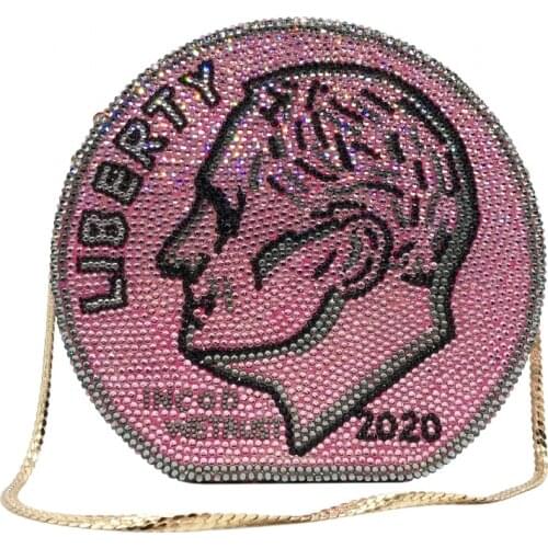 New crystal Money USD bags Dollar Design Luxury Diamond Evening Bags Party Purse Clutch Bags Wedding Dinner Handbags