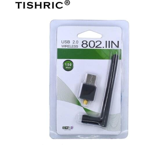 TISHRIC Mini USB WIFI Adapter 150Mbps 802.11n/g/b Antenna wi-fi Dongle Network LAN Card High Speed For WindowsXP/7 Vista Linux