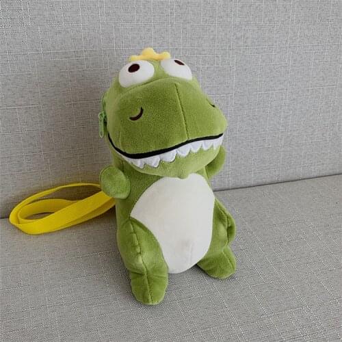 New Fashion 2020 Plush Dinosaur Bag For Women Cute Shoulder Bag Girls Purses Little Crossbody Bag Phone Bag Handbag Women Bolsa