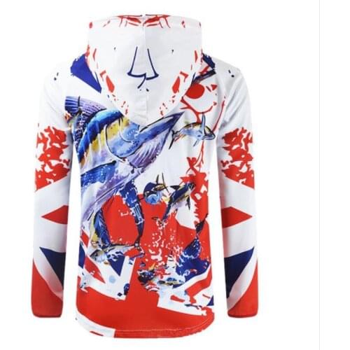 2020 New mens womens Hooded Long sleeves Fishing Clothes Anti UV50+ Breathable Quick drying Professional Fishing Shirt