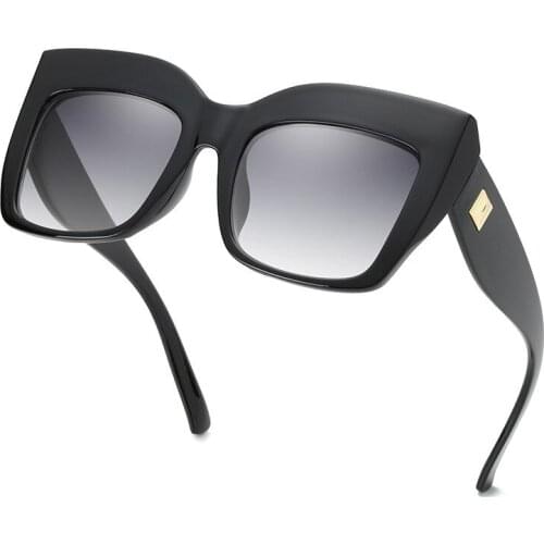 Fashion Sunglasses Square Vintage Women Cool Oversize Gradient Sun Glasses Outdoor Driving UV400 Summer Shades