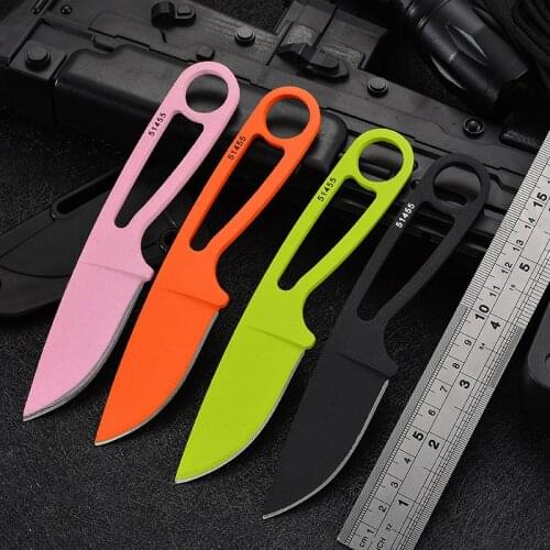 Fixed Blade Hunting Knife With Sheath Outdoor Camping Hiking Survival Tactical Knife Small Straight Knives EDC Rescue Tools