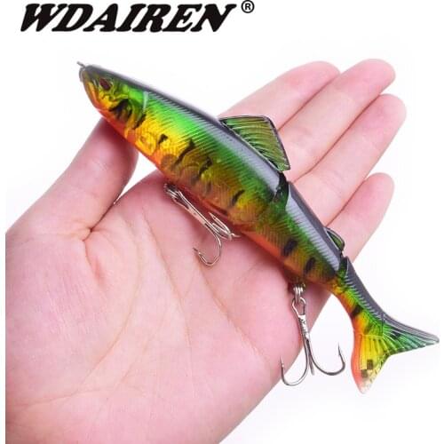 1Pcs Multi-jointed Hard Bait 12.5cm17.5g Minnow Tackle Pesca Wobblers Fishing Lure Artificial Lifelike Swimbaits Lures Crankbait
