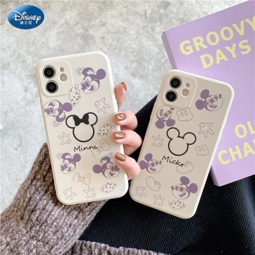 DISNEY 2021 Mickey Dumbo Silicone Case for IPhone 11 Pro Xs Max IPhone 11 11PRO Official Liquid Silicone 360 Full Face Mask