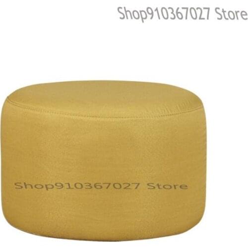 Nordic Shoe Changing Stool Personality Small Pier Living Room Sofa Stool Household Living Room Round Stool Fabric Small Stool