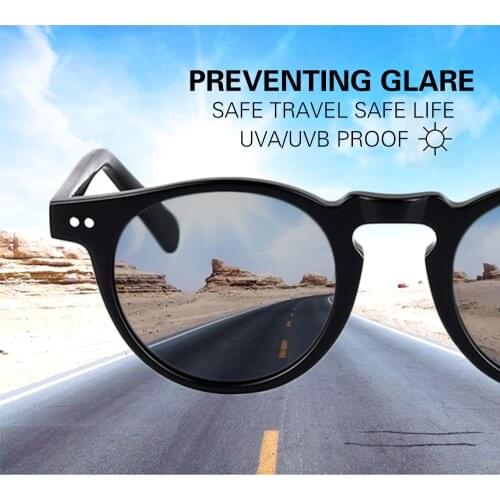 Brand Designer Men Women Sun glasses Vintage Polarized sunglasses OV5186 Retro Round Acetate Glasses Sunglasses OV 5186