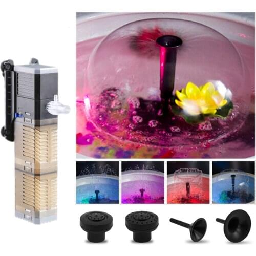Sunsun 5 In 1 Fish Tank Submersible Air Oxygen Aquarium Filter Pump SuperInternal Pump Aquarium diving fountain pump for filter