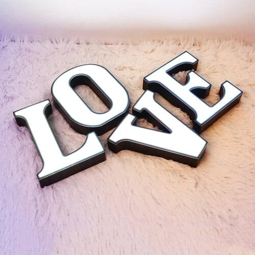 18CM Led Letter Name Light Luminous 26 Alphabet Home Decoration Number Party Light Battery Romantic Wedding Decoration Drop Ship