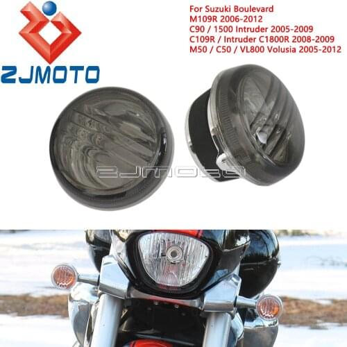 Motorcycle Turn Signals Light Lens For Suzuki Boulevard M109R VL800 Volusia C90 1500 Intruder Blinkers Lens Cover Front Rear