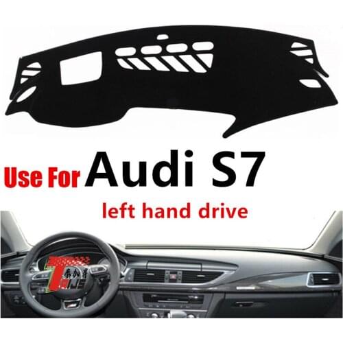 TAIJS Factory 3colors non reflective Polyester Fibre Car Dashboard Cover For Audi S7 Left hand drive