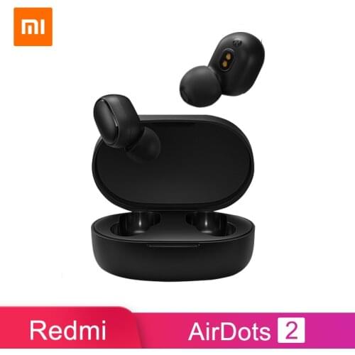 Original Xiaomi Redmi Airdots 2 Earphone TWS Wireless Bluetooth 5.0 Earbuds Stereo Noise Reduction Mic Voice Control