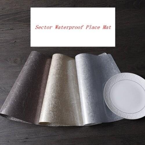 High-end sector New gradient table mat Waterproof oil proof coaster European-style household hotel washable PVC western placemat