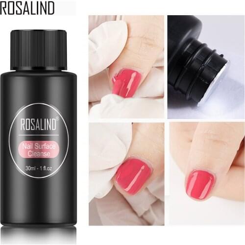 ROSALIND Remover For Nail Surface Cleanser UV Gel Nail Polish Sticky Remover Liquid Degreaser Enhance Shiny Effect For Manicure
