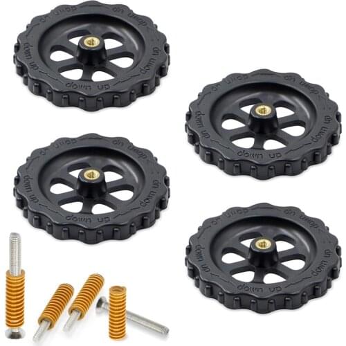 12 PCS/Set 3D Printer Upgraded Hand Twist Leveling Nut Diameter Hot Bed Light Load Compression Mould Die Springs M4X35 Screws