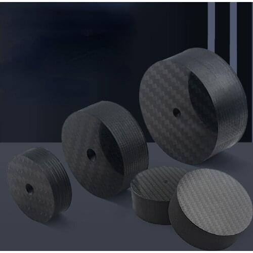 4Pcs HiFi Audio Foot Carbon Fiber Speaker CD Isolation Spike Base Pad Shoe Feet