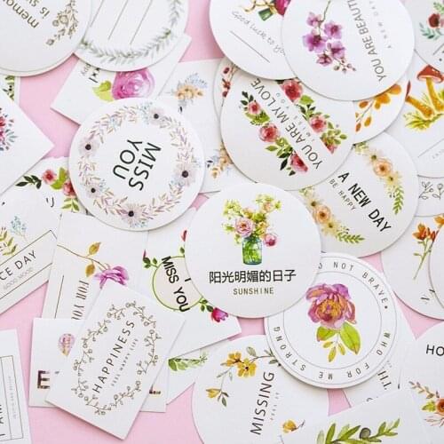 50PCS/box New Thank You Paper Lable Sealing Stickers Crafts And Scrapbooking Decorative Lifelog DIY Stationery