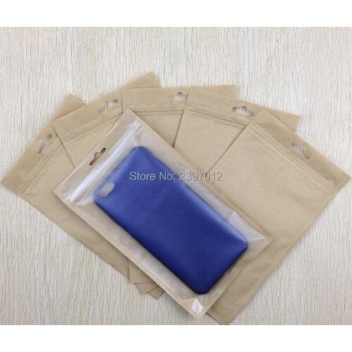 5000pcs/lot matte kraft paper Zipper Lock Bag Retail Plastic Package Bag Poly OPP Pack accessories Packing Bag