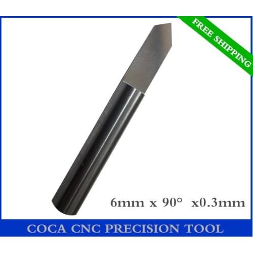 6mm*90degree*0.3mm,Freeshipping CNC woodworking insert router bit,solid carbide end mill,tungsten computer engraving bit,PVC,MDF