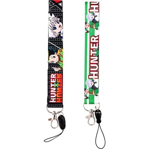 PF856 HUNTER×HUNTER Anime Comics Lanyards Keychain Holder ID Card Pass Hang Rope Lariat Badge Holder Key Chain Gifts