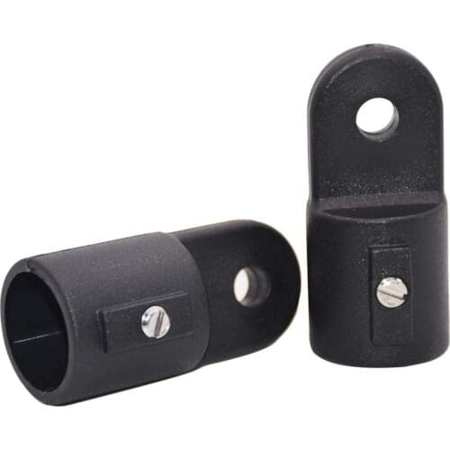 Black Nylon Pipe Eye End Cap 22 25mm Bimini Top Fitting Hardware Marine Boat Yacht Inside Eye End Canopy Tube End Accessories