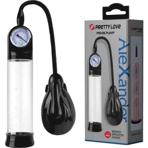 Electric Penis Pump Penis Enlargement with Pressure Gauge Penis Vacuum Pump Dildo Enlarger Extension Adult Products Toys for Men